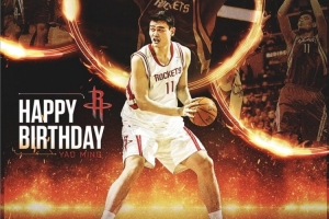 火箭官方祝姚明生日快乐！亚当斯：我刚才还以为我们签下他了😂
